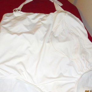 Baby Phat Fluorescent White  Cat Logo Swimsuit